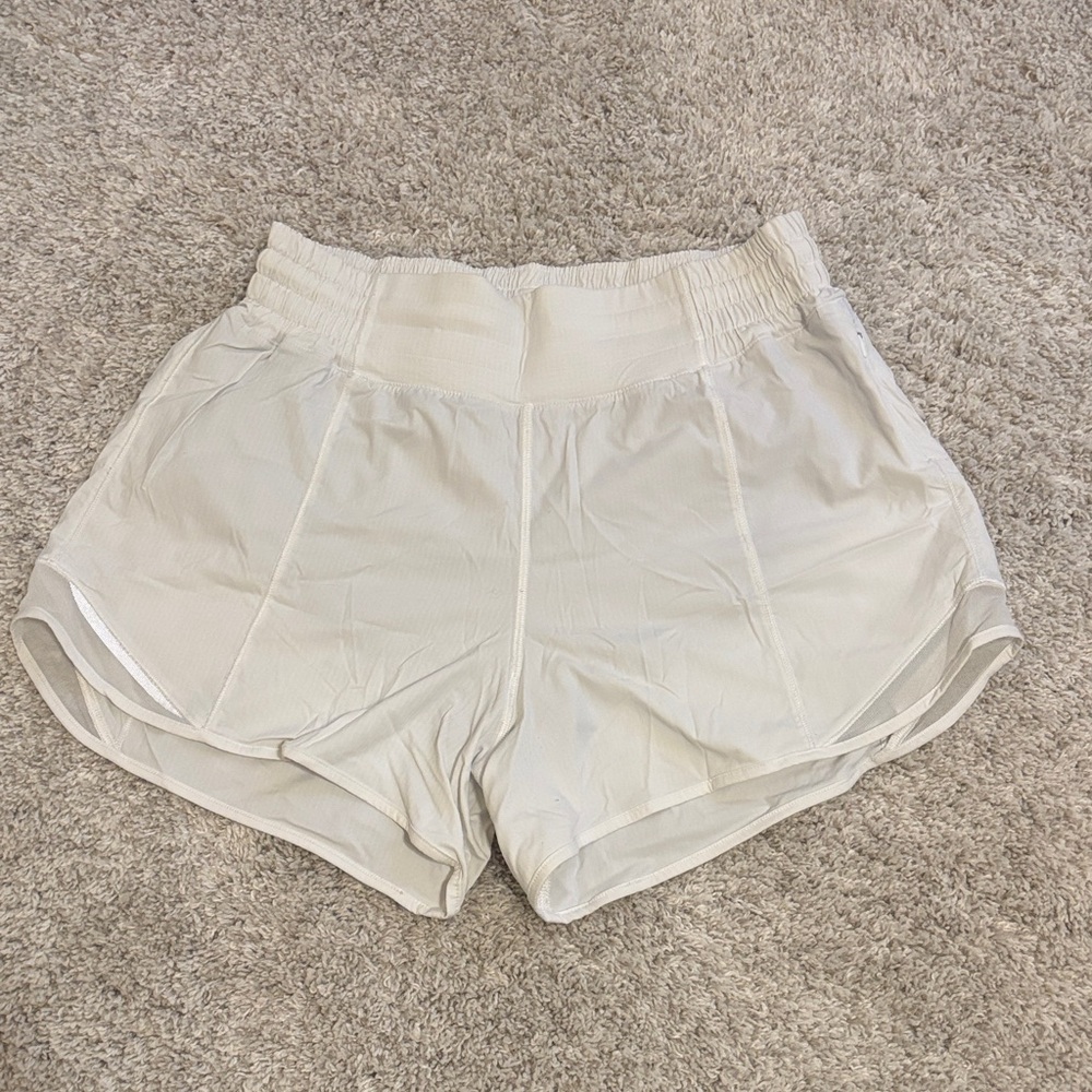 lululemon athletica White Hotty Hot Running Shorts
